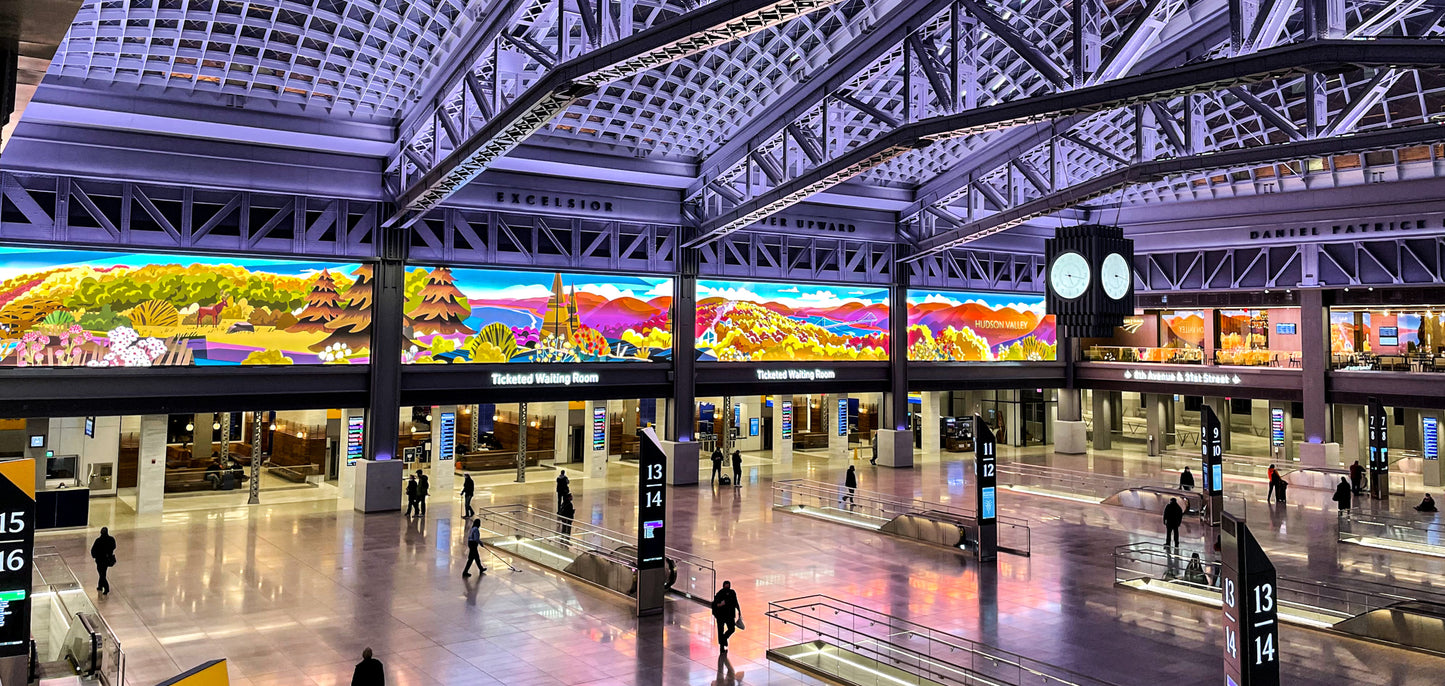 Multimédia d’envergure au Moynihan Train Hall