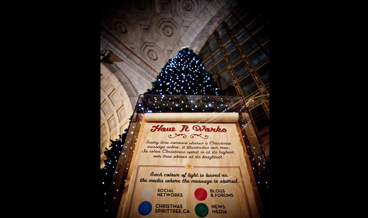Un arbre de Noël à Union Station