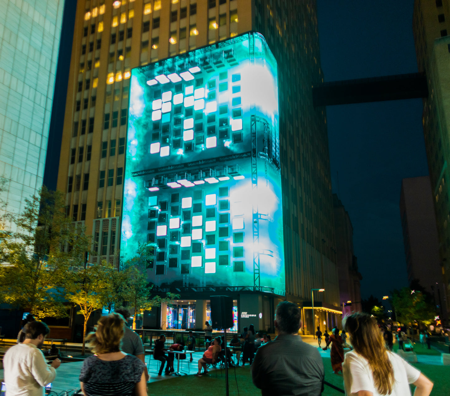 AT&T Discovery District's Audio-Reactive Stage