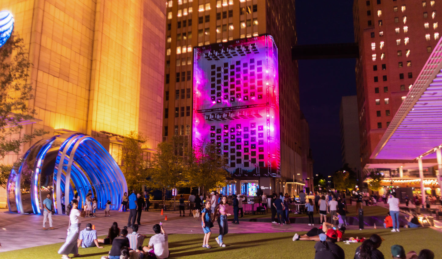 AT&T Discovery District's Audio-Reactive Stage