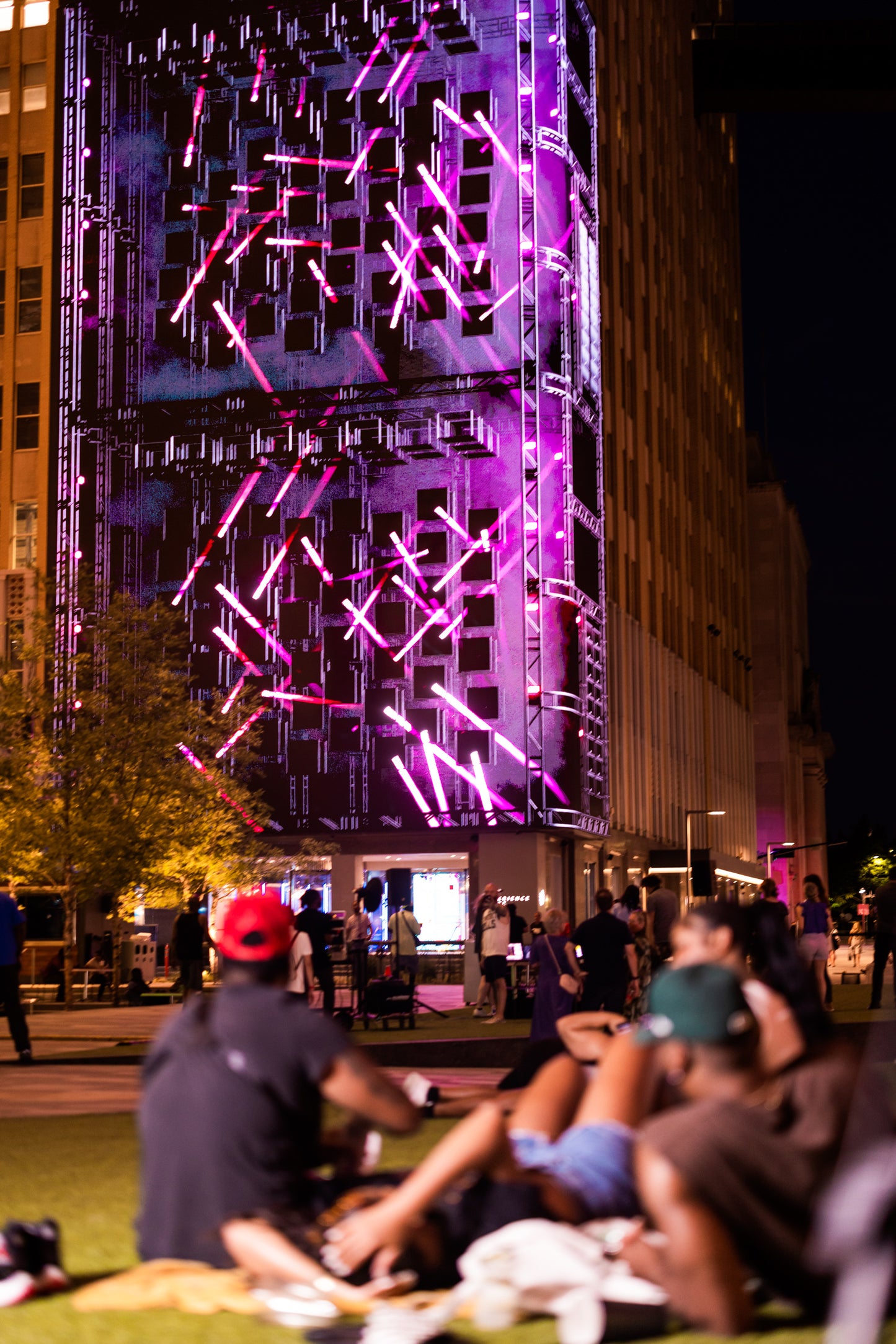 AT&T Discovery District's Audio-Reactive Stage