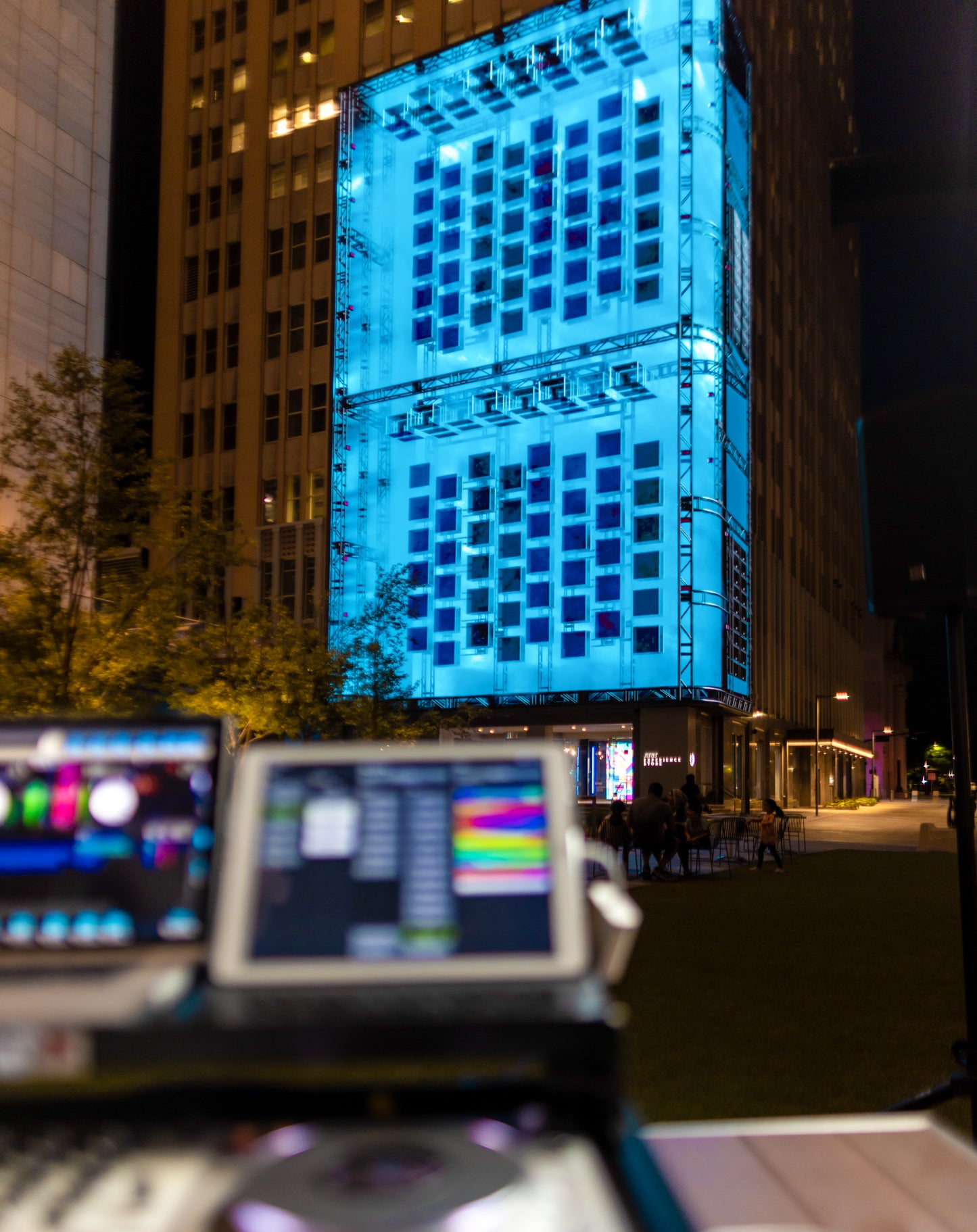 AT&T Discovery District's Audio-Reactive Stage