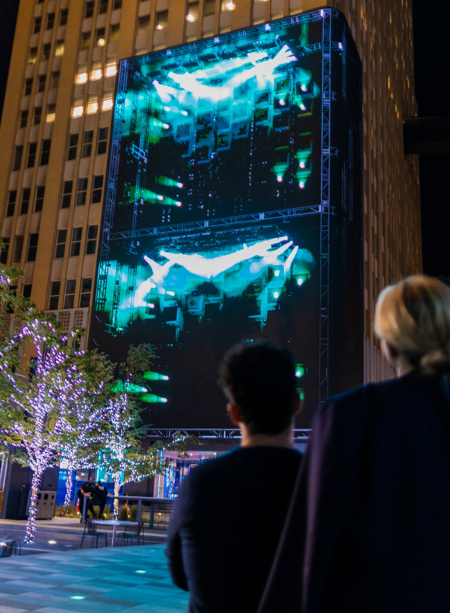 AT&T Discovery District's Audio-Reactive Stage