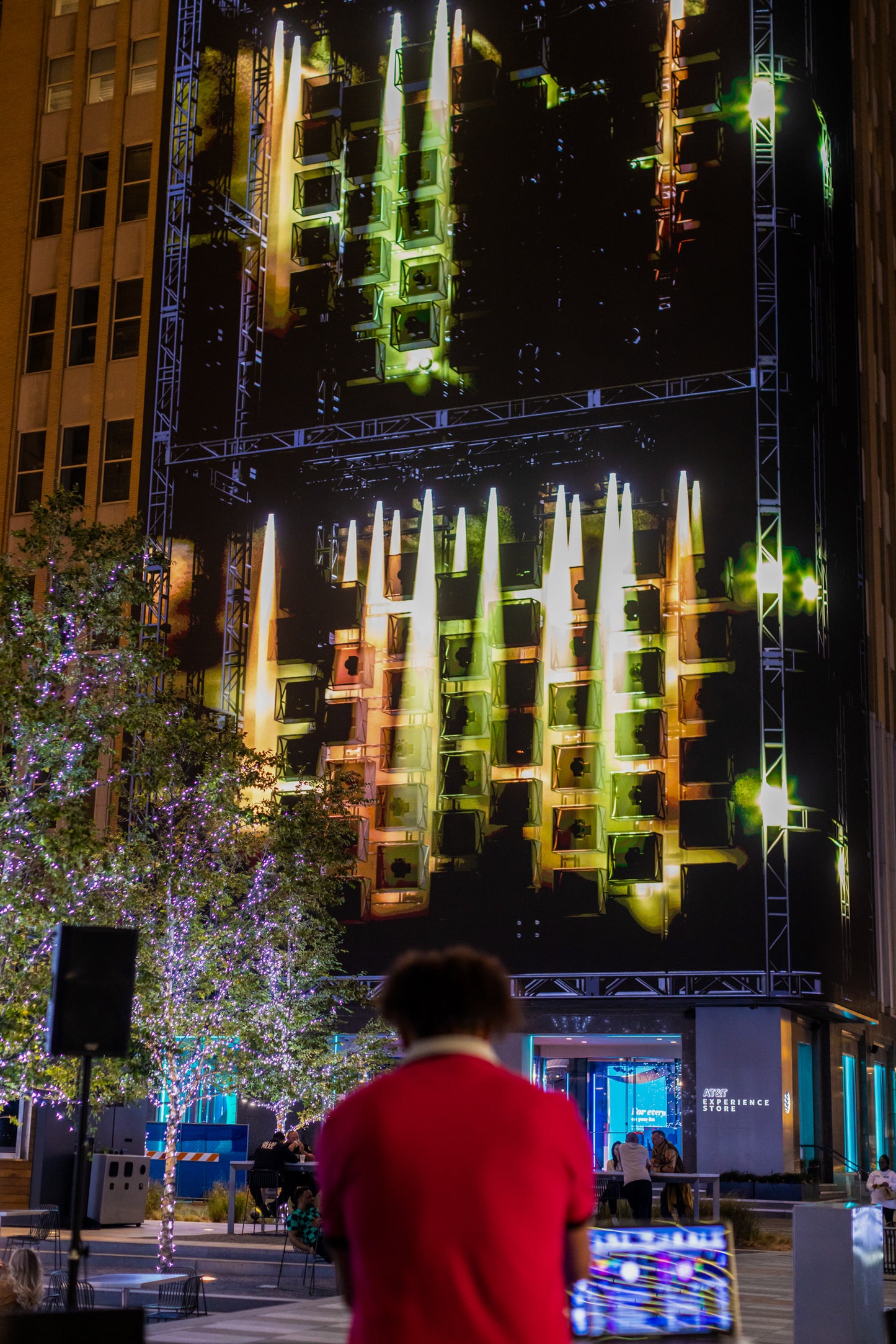 AT&T Discovery District's Audio-Reactive Stage