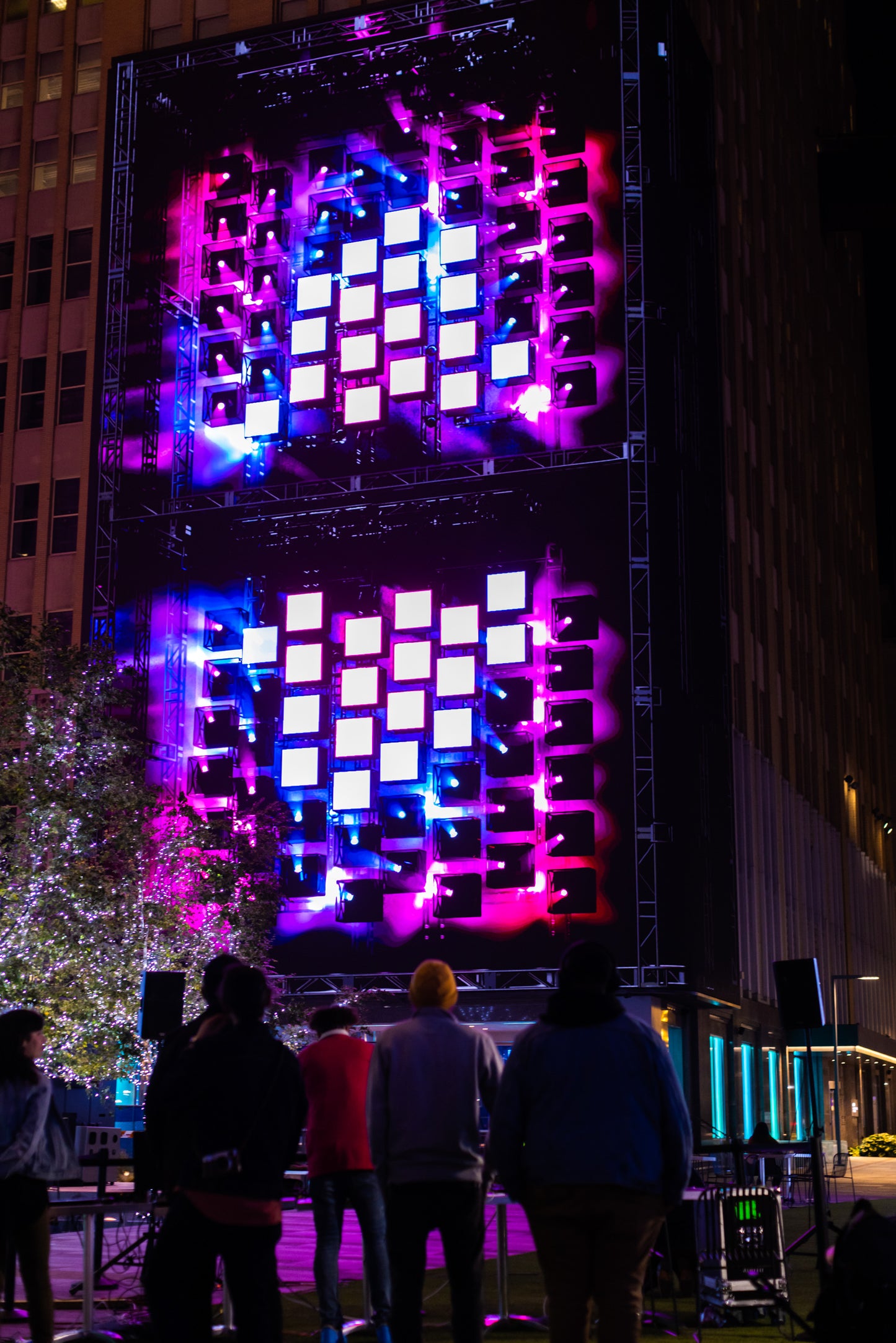 AT&T Discovery District's Audio-Reactive Stage