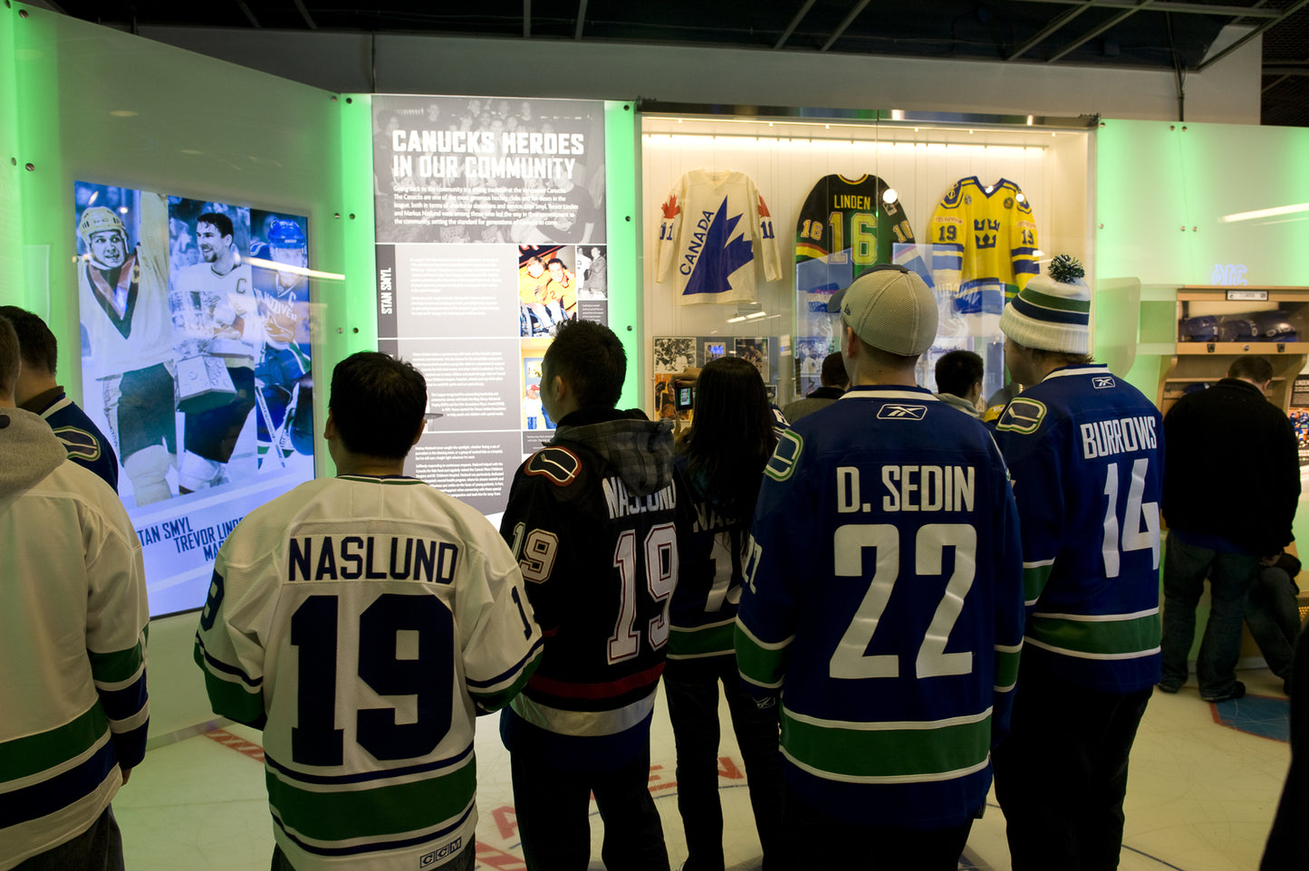 Exposition au temple de la reconmmée des Canucks de Vancouver