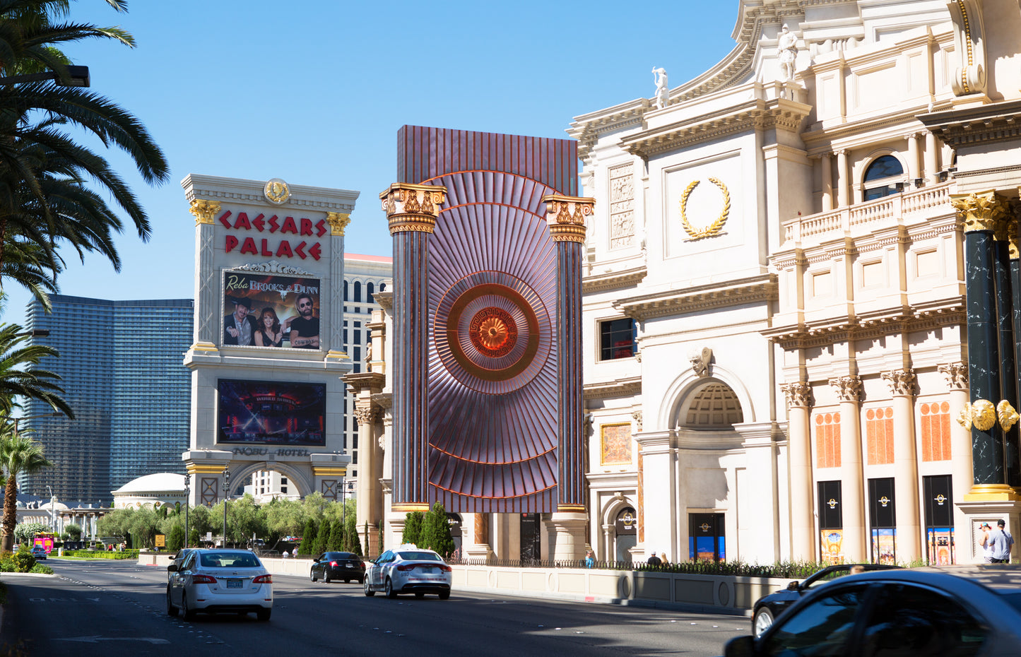 Une marquise multimédia au Forum Shops