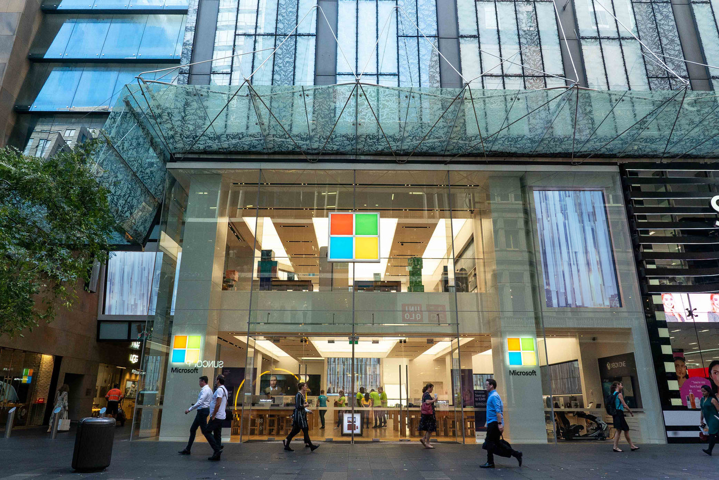 Campagne des magasins phares de Microsoft