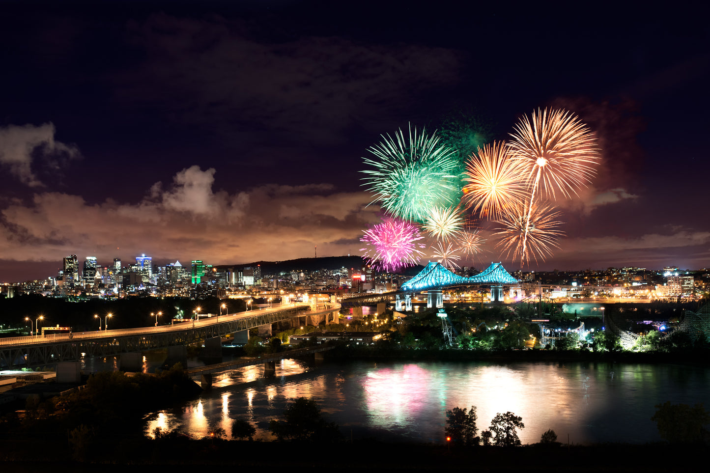 Jacques Cartier Bridge Lights