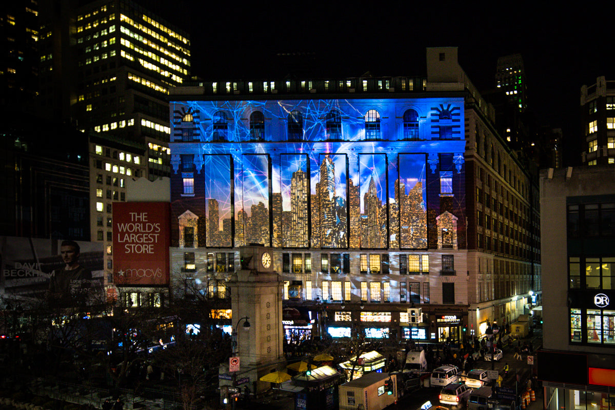 Théâtre virtuel à New York pour le Super Bowl XLVIII de la NFL