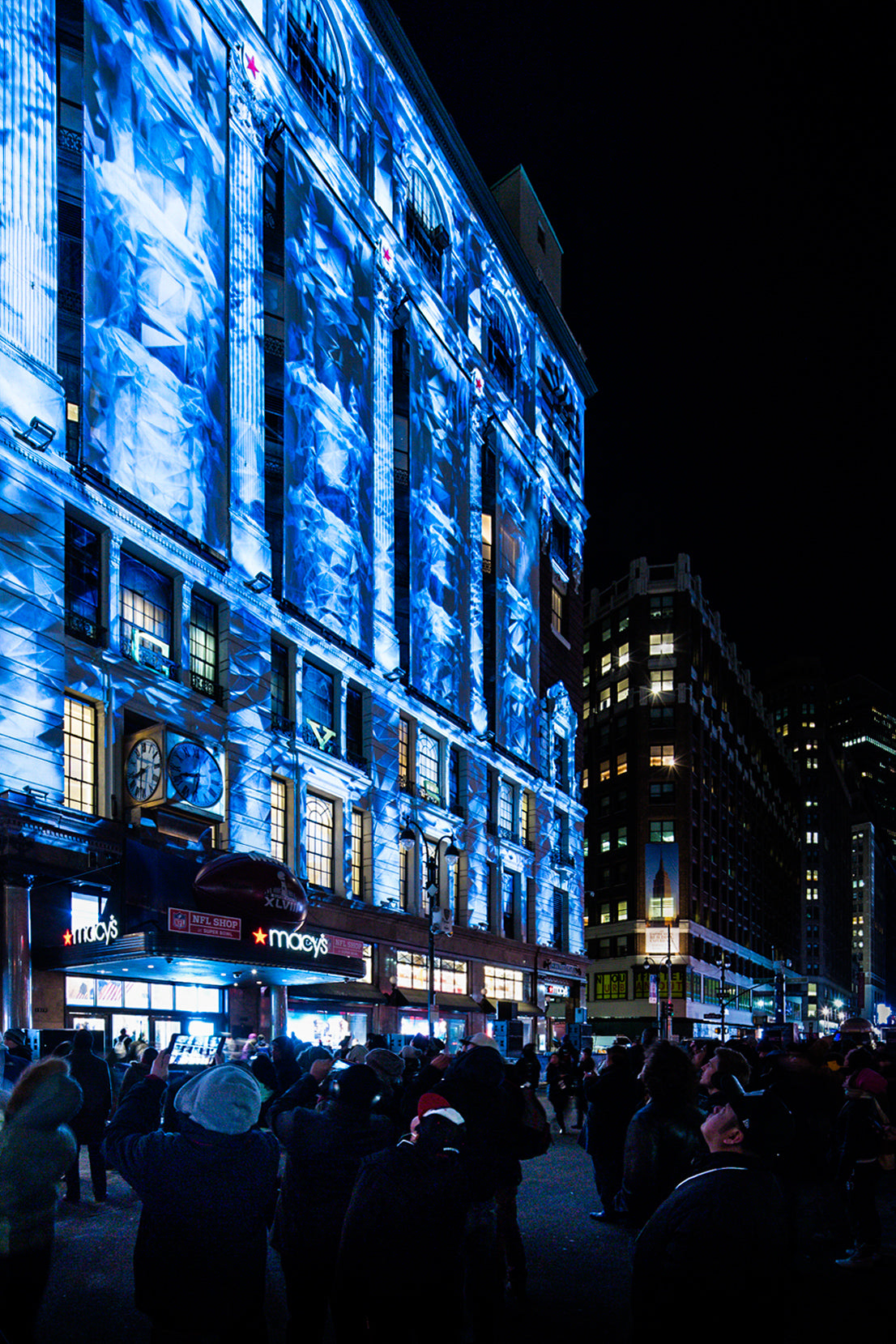 Théâtre virtuel à New York pour le Super Bowl XLVIII de la NFL