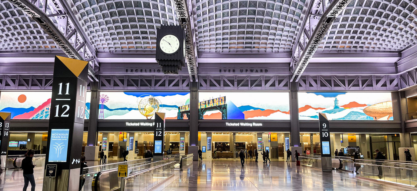 Iconic Multimedia at Moynihan Train Hall