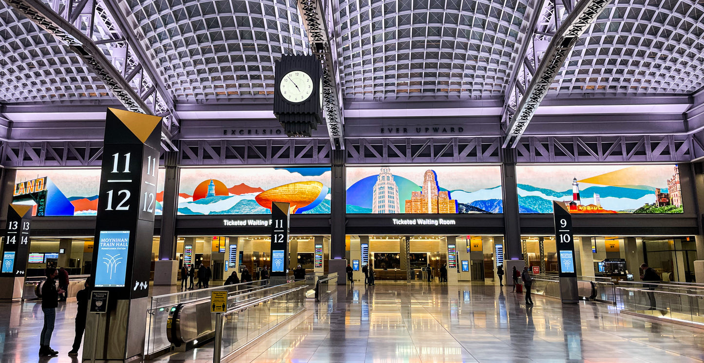 Iconic Multimedia at Moynihan Train Hall