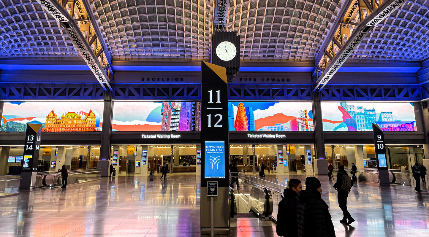 Iconic Multimedia at Moynihan Train Hall