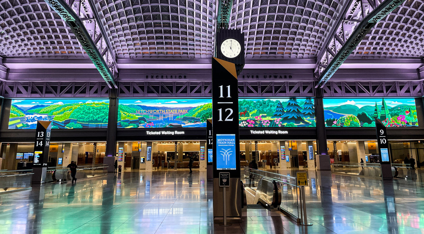 Iconic Multimedia at Moynihan Train Hall