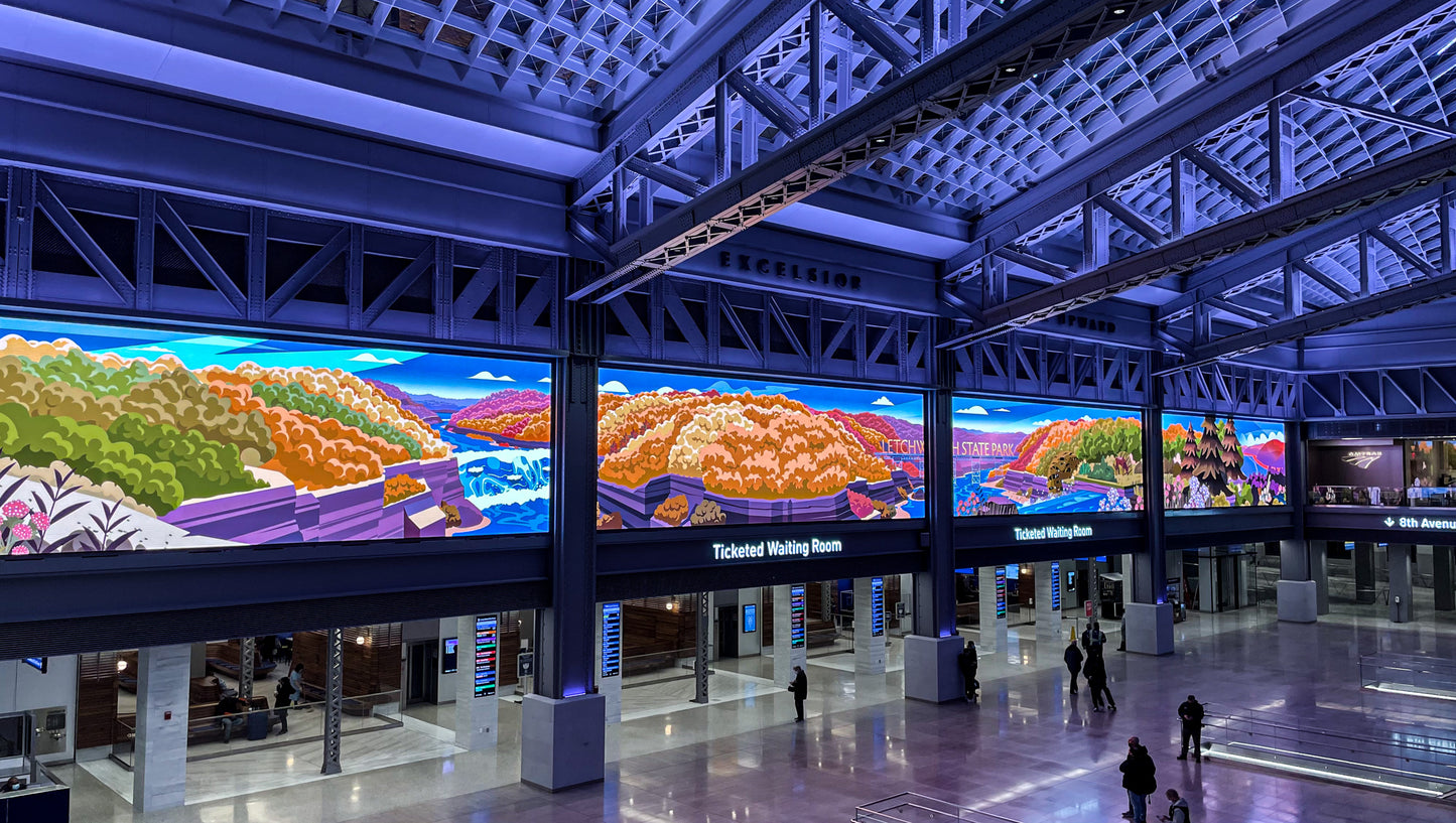 Iconic Multimedia at Moynihan Train Hall