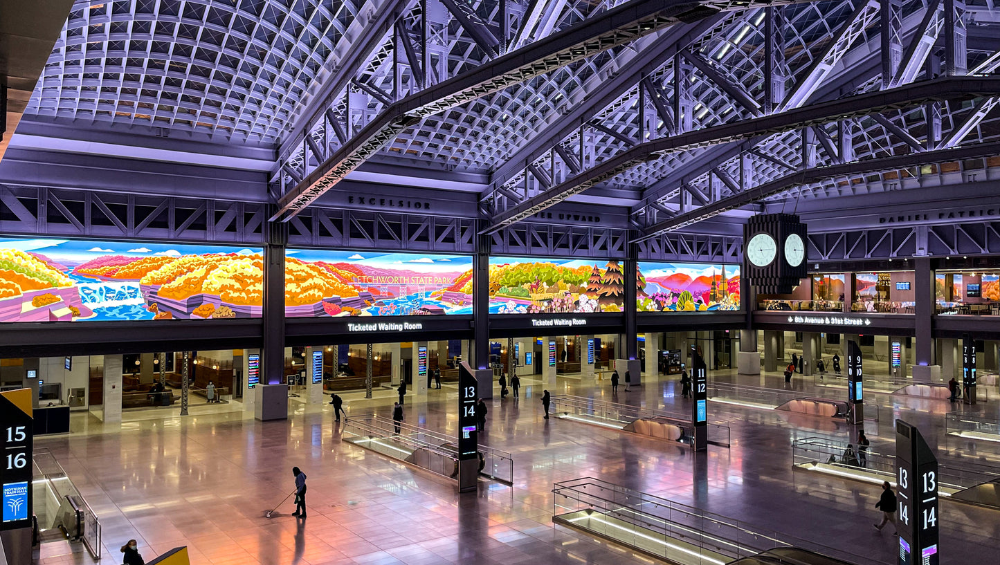 Iconic Multimedia at Moynihan Train Hall