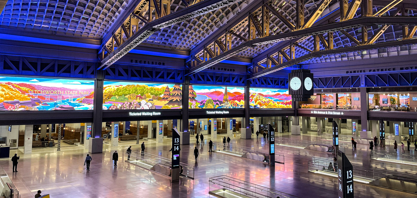 Iconic Multimedia at Moynihan Train Hall