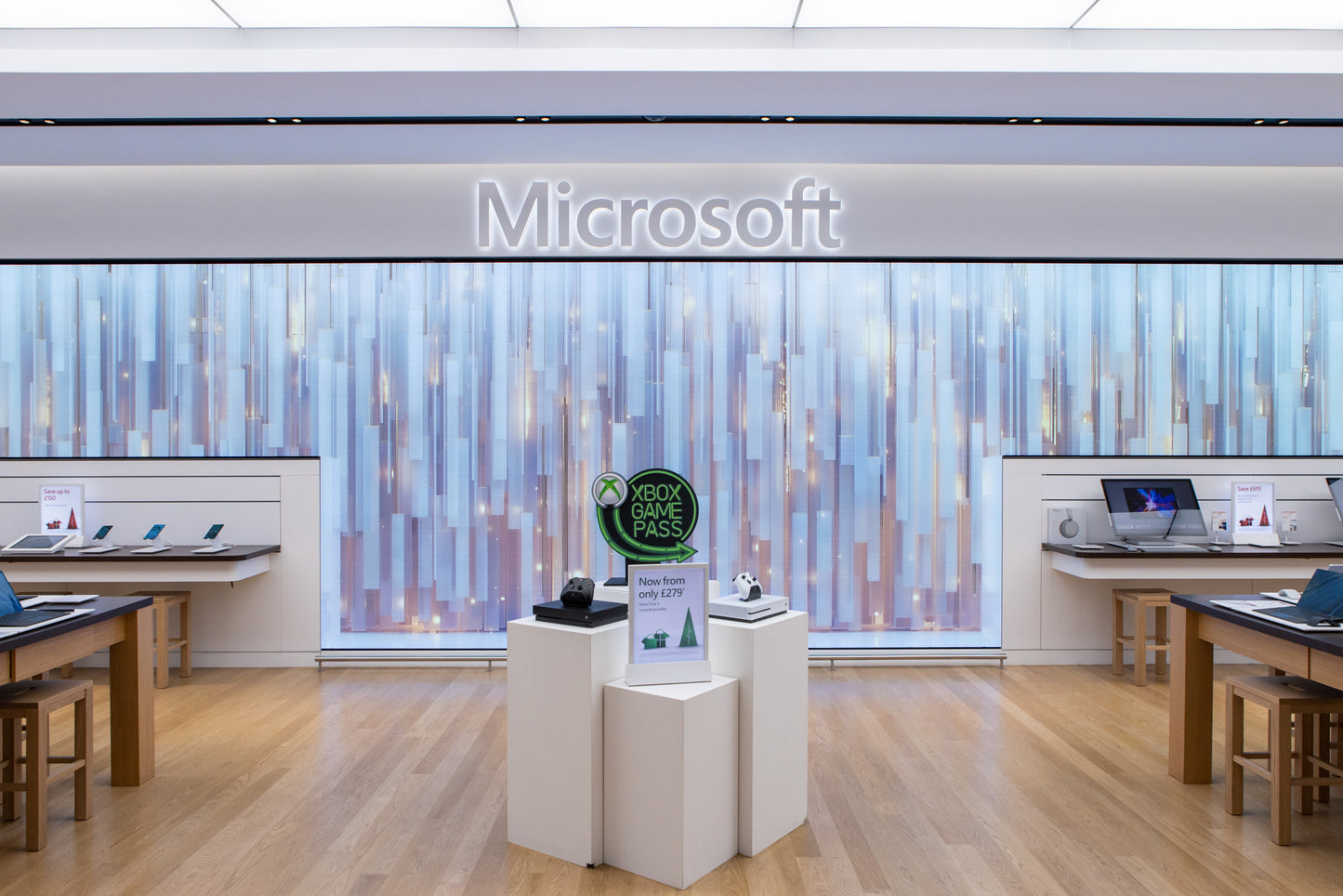 Campagne des magasins phares de Microsoft